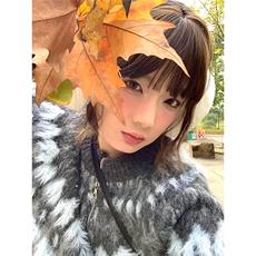 毛衣外套女秋季撞色氛围感长毛针织开衫宽松长袖上衣设计感SW414，男装针织衫/毛衣，星座516A