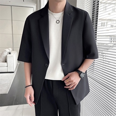 轻熟风~秋季中袖西服外套X801/P85，男装西服，电商B331