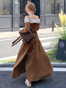 韩版显瘦长袖上衣半身裙两件套女2025春秋季新款百搭收腰气质套装图片
