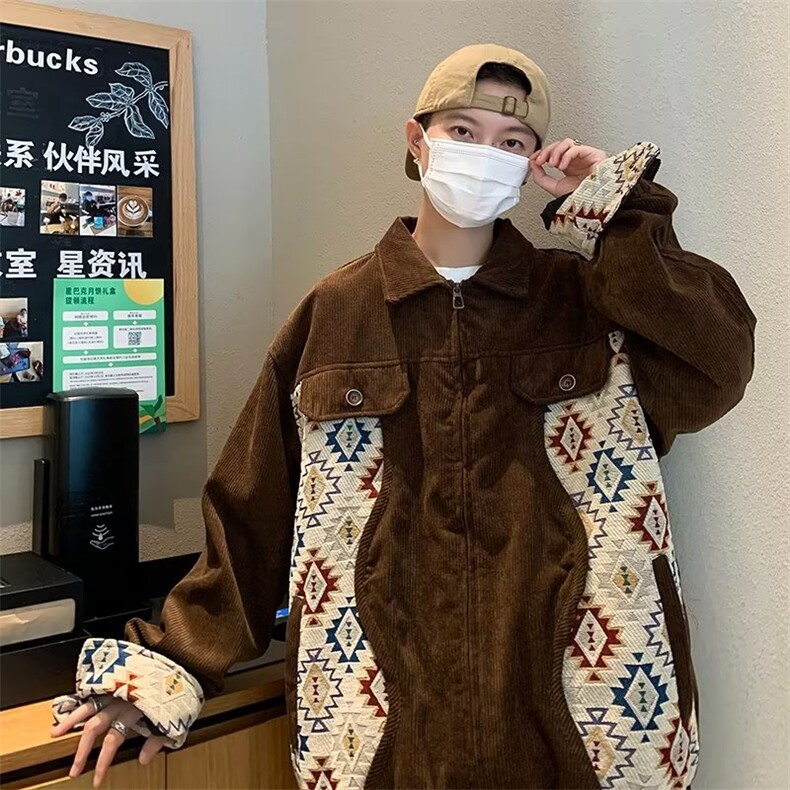 美式刺绣飞行员夹克棒球服男春秋季港风潮牌宽松百搭情侣外套图片