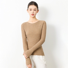 2025年秋季套头水波纹时尚百搭通勤简约休闲长袖,女装羊毛衫,元素羊绒, 2025年秋季套头水波纹时尚百搭通勤简约休闲长袖,女装羊毛衫,元素羊绒,
