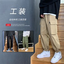 2021百搭休闲工装大口袋九分裤  1289-特批：40图片