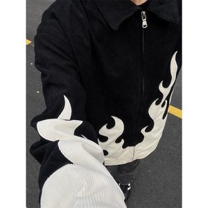 【有货】火焰灯芯绒外套男高级感美式夹克JK7801LL-特P70图片