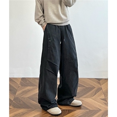 【现货】A768-P60-控98春秋水洗做旧休闲裤直筒伞兵美式高街男，男装休闲裤，电商B335