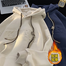 供抖音高品质现货加绒加厚卫衣男外套416B-1-WYJ773-P60限88，女装短外套，星座416B-1