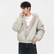 座山雕冬季加厚百搭连帽棉衣复古潮牌外套男B2519-特P88，男装棉衣，星座610B-1