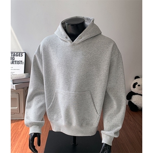 重磅拼接500克结构板连帽卫衣撞色加绒奥粒绒外套潮 RH5323JR-P57图片