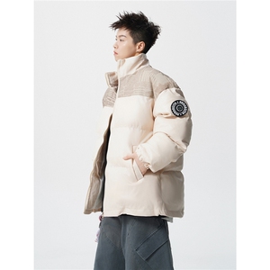 PU皮棉服冬季宽松港风棉衣立领冬装棉袄PM01-P115限168抖音控178图片