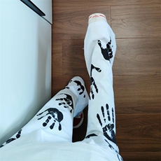 现货高品质美式高街手掌印情侣牛仔裤610A-1-YG872-特P45，男装牛仔裤，星座610A-1