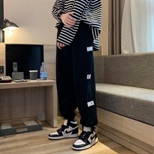 2023春季新款男士休闲裤百搭学生潮流印花卫裤K2035P45，男装休闲裤，电商B220