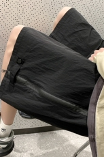 8XL-M重磅特大码短裤男防水五分裤冲锋裤男户外DK1503P50控68，男装休闲裤，电商D206-1