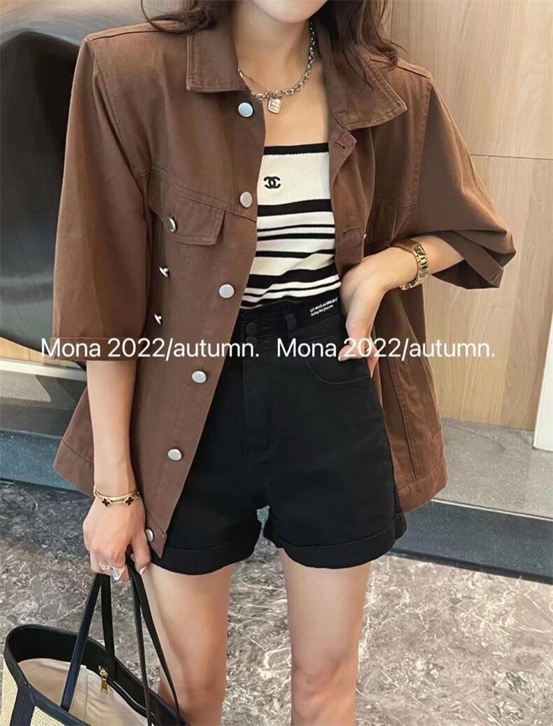 彩色牛仔小外套，其它，肆尔