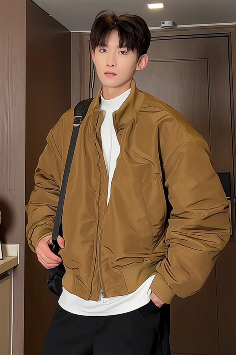 棉衣男短款秋冬季新款美式复古宽松休闲百搭棉服港风潮流MY06-P90,男装棉衣,电商B381-1