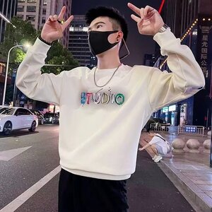 2025新款美式潮牌印花卫衣男秋季潮流痞帅长袖T恤男士休闲上衣图片