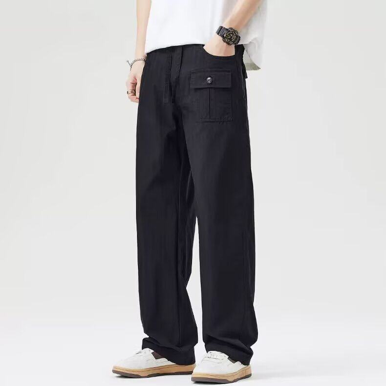 男休闲裤夏季新品百搭美式潮牌长裤街头宽松舒适直筒裤MK311P46，男装休闲裤，星座1013-5