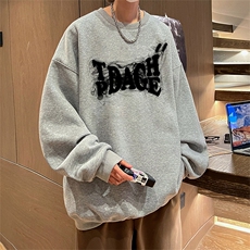 直播360克重磅美式潮牌印花卫衣Y115特P28同步供应华棉品质，男装卫衣，电商A486