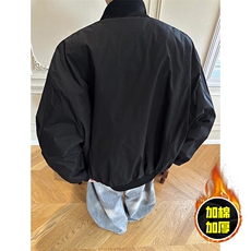 1506A/GJM-D50/P74冬季立领飞行夹克廓形高街棒球服加棉加厚外套，男装夹克，星座1506A