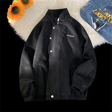 2025秋美拉德外套港风立领鹿皮绒男夹克外套705-1-W8813-P68控95，男装夹克，星座705-1