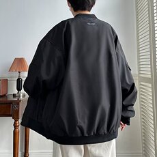 美式简约飞行员夹克男春秋季复古街头百搭外套潮牌机能宽松棒球服，男装夹克，星座601-1