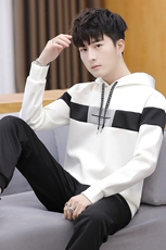 2021男士卫衣春季新款外套潮流连帽长袖卫衣高品质5013-W197，男装卫衣，星座1105