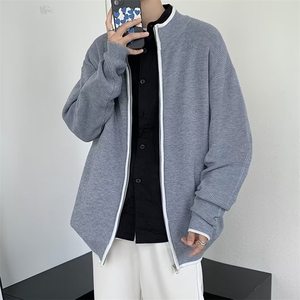 开衫毛衣男生秋冬宽松慵懒风针织衫外套青少年痞帅高级感潮牌M984图片