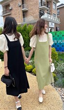 两件套连衣裙，女装连衣裙，唯品