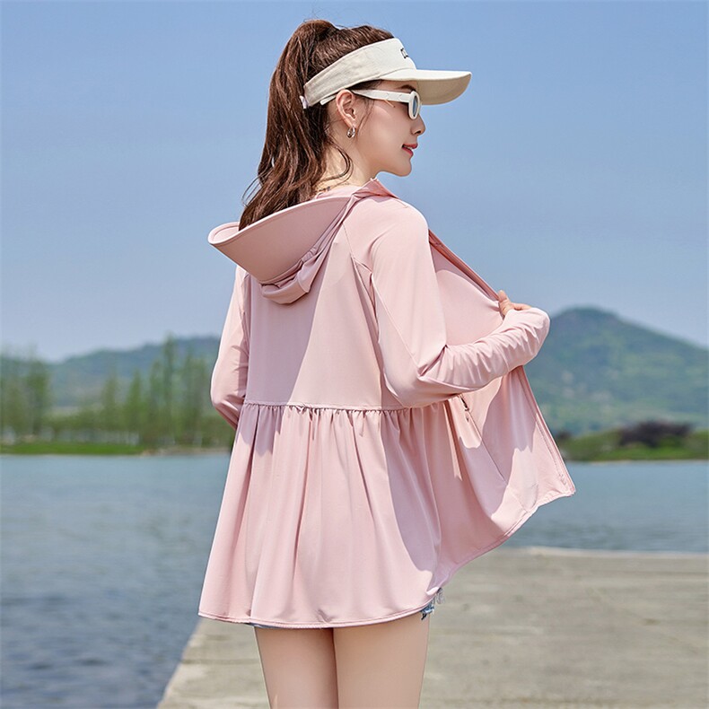 【茉寻征途系列】Adergsen冰感防晒衣女防紫外线透气大帽檐防晒服,女装防晒衣,以桐