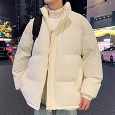 特批P45无差价冬款港风立领棉服外套男士青少年保暖抽绳棉袄M2911，男装棉衣，电商A001-1