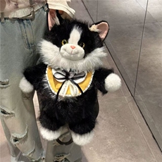可爱会跑步的布偶猫咪仿真玩偶双肩包毛绒玩具公仔送女生生日礼物