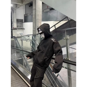 卫衣男连帽港风宽松潮牌字母印花百搭外套新款513AWY2395P47图片