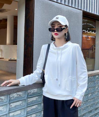 2121 秋季新款 抽身套头卫衣,女装卫衣/绒衫,琼卿格