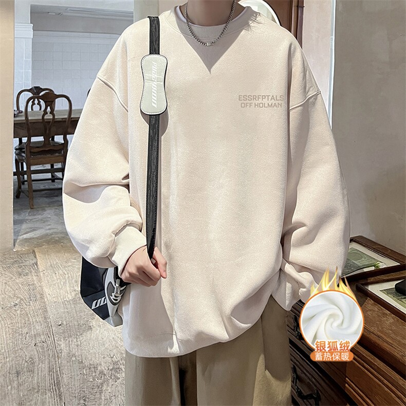 量大优可提供视频麂皮绒卫衣圆领HD019-1-LPYL4198JR-P40，男装卫衣，电商019-1