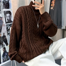 男士毛线衣韩版高领保暖毛衣秋季潮牌百搭休闲针织衫MY9003-P45，男装针织衫/毛衣，星座1008-1