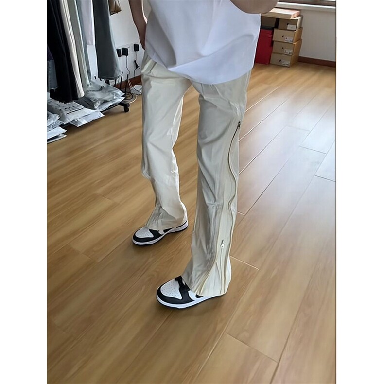 双拉链速干裤子男款美式尼龙防水冲锋裤户外运动直筒登山裤K49,男装休闲裤,星座1116A（原606A-3）