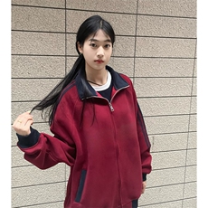 抖音得物高品质美式高街重磅结构设计拼接织带立领卫衣外套CM42，男装卫衣，电商A486