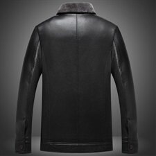 8807/P110爸爸加绒皮衣外套冬装加绒加厚保暖皮衣老服男装老年装，男装皮衣，星座1216（原钱塘722）