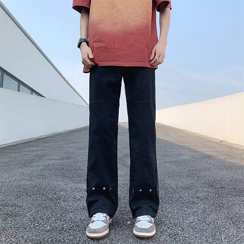 D609-P45简约长裤气质慵懒男百搭新款夏季青春流行潮流文艺牛仔裤,男装牛仔裤,星座603-2
