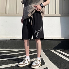 风刺绣短裤男款夏季风冰丝垂感宽松五分裤DK505-特P25，男装牛仔裤，电商A006