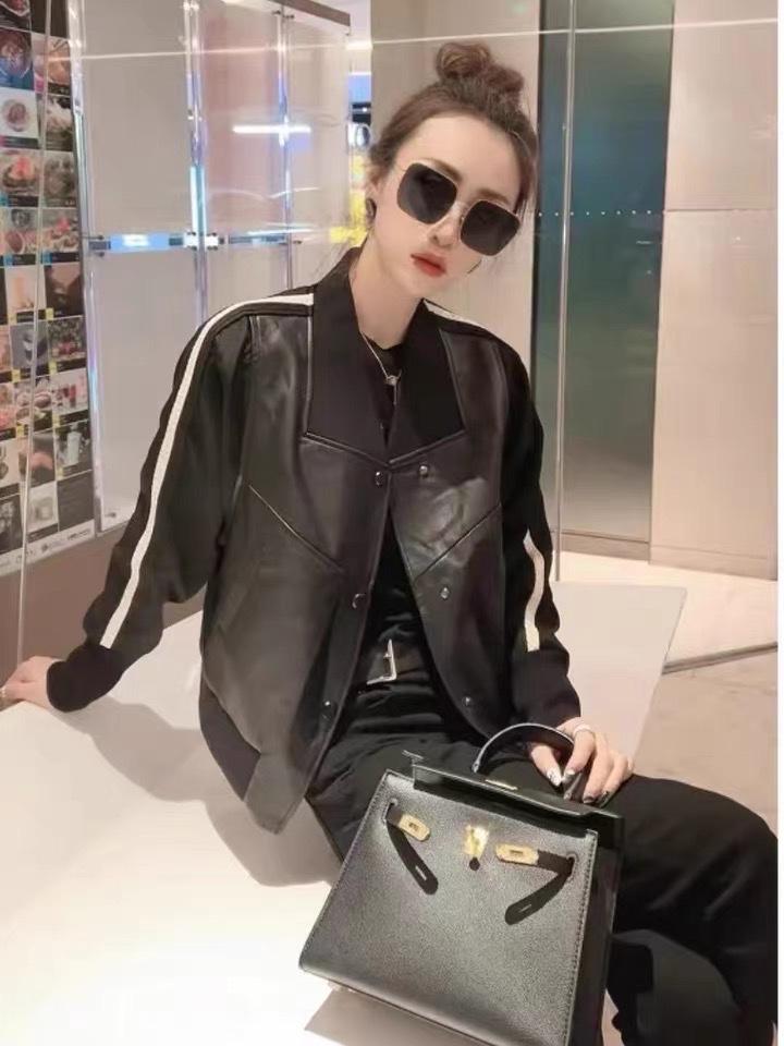 2023春季新款时尚百搭潮欧货皮衣,女装皮衣,L·H·X
