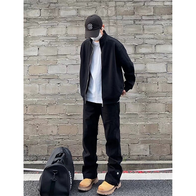 【网图】B221美式ins高品质多口袋休闲工装裤子LK24352-P55控88,男装休闲裤,电商B221