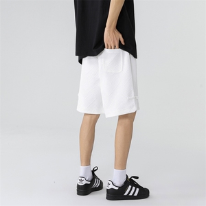 高品质夏季卫裤短裤男港风宽松五分裤男士休闲裤DK07p35图片