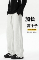 春季瘦高个子加长休闲裤男直筒阔腿188cm115运动裤宽松KZ030P55，男装休闲裤，电商B312