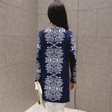 时尚百搭长款针织开衫女秋季新款韩版修身显瘦外套毛衣外穿薄款，女装针织衫/毛衣，深水步