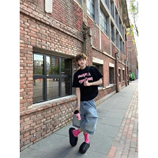 现货~美式高街工装牛仔短裤男复古宽松直筒中裤七分裤A3125-特P45，男装牛仔裤，星座1004-3