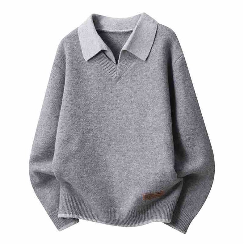 M553-P45冬季加厚男士翻领针织毛衣,男装针织衫/毛衣,星座1215-1