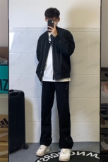 B221美式ins高街暗黑小众个性铆钉小脚牛仔裤LK23142-P65控88，男装牛仔裤，电商B221
