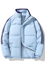 织带条纹三条棉服冬季男女情侣棉衣面包连帽服YY9880，男装棉衣，星座1206（原A206）
