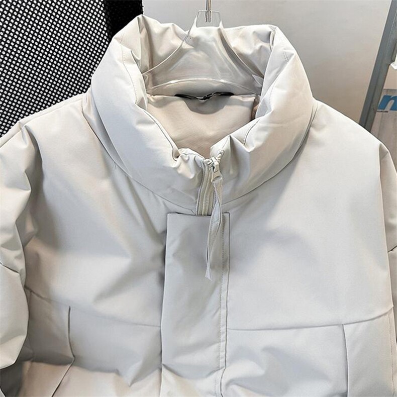 现货美式高街休闲夹克冬季立领纯色三防户外工装加厚棉服外套,男装夹克,电商A486
