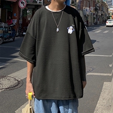 Q11167-P30春夏季七分袖t恤男大码五分袖男短袖中袖，男装T恤，电商A040