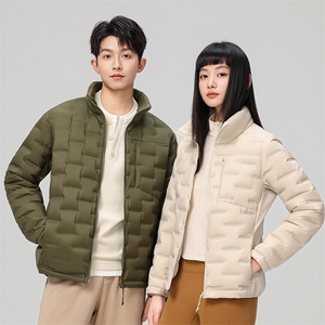 新款90绒子轻薄情侣装羽绒服秋冬男女款立领轻薄羽绒服外套图片